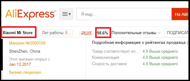 Статистика Xiaomi Mi Store