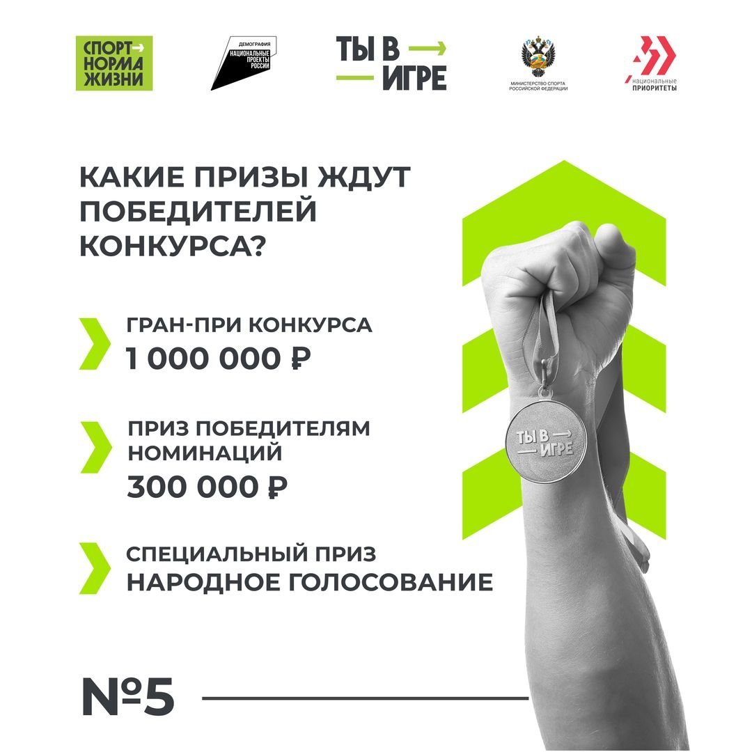 Ты в игре конкурс спортивных проектов 2022