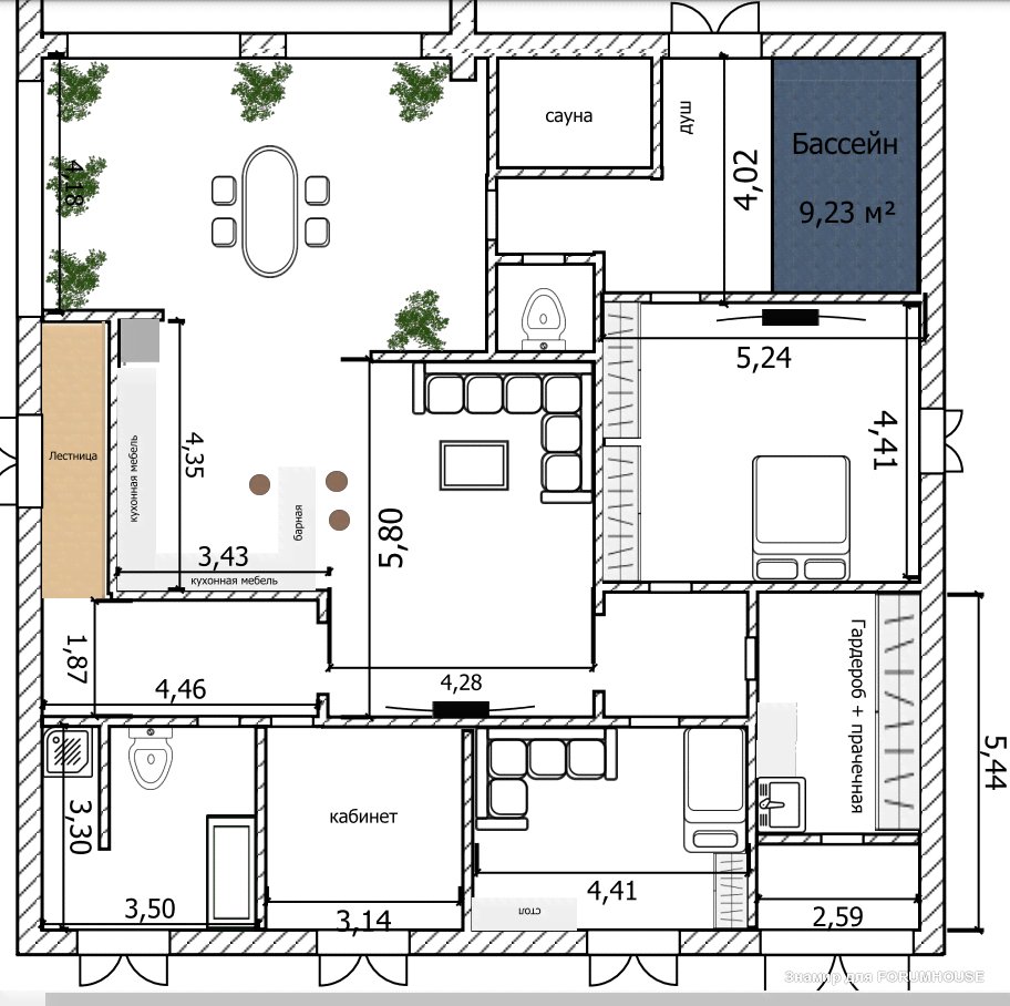 Как сделать проект бани в sketchup