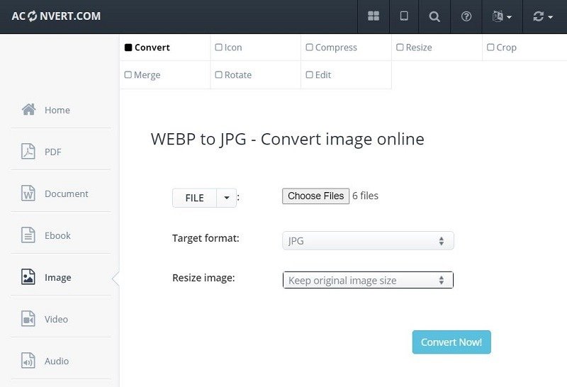 Перевести картинку webp в jpg